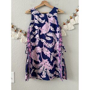 Lilly Pulitzer Donna What The Shell Turtle Romper Dress Tropical Beachy Boho 2